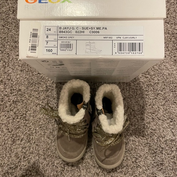 Geox toddler girls Jay J boot. Size 8 us EU 24. NIB - Picture 2 of 8